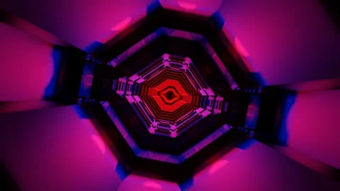 Abstract background with glowing blue and purple triangles Vidéo 274848966