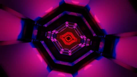 Abstract background with glowing blue and purple triangles Vidéo 274849505