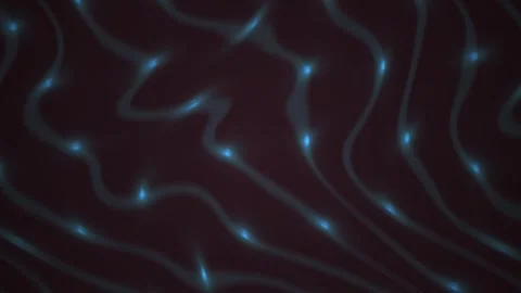 Abstract background of glowing blue digital lines and wavy network nodes mo.. Stock Footage 346317835