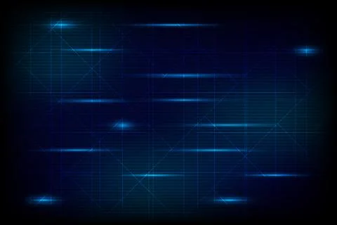 Abstract Background Glowing Blue Laser Horizontal and Diagonal Lines Patter.. Stock Illustration