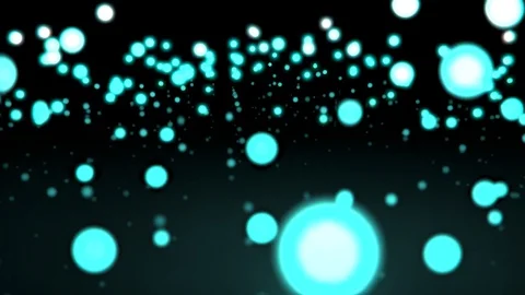 Abstract background glowing blue particles motion. Seamless loop. 動画素材 128323987