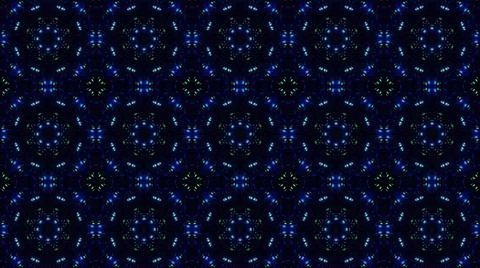 Abstract background with glowing blue shapes on a plain black backdrop Stock Illustration