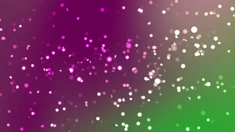 Abstract background with glowing bokeh particles in purple and green gradient Stock Footage 340933052