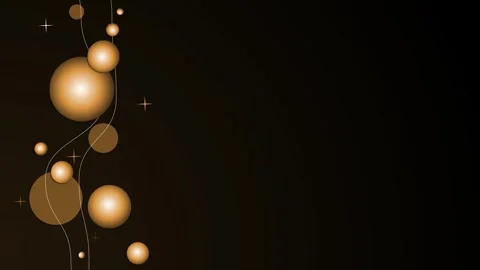 Abstract background with glowing bubbles soft light lines and small stars o.. Stock Footage 339285325