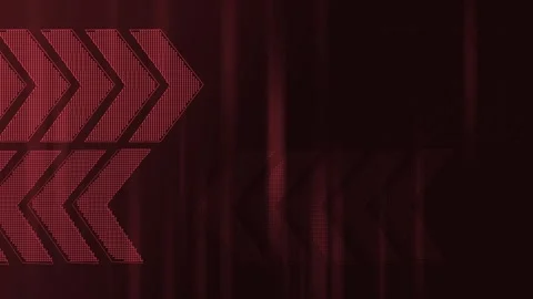 Abstract background with glowing chevron arrows and digital pattern suggest.. Stock Footage 336874798