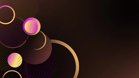 Abstract background with glowing circles gradient spheres and diagonal line.. Stock Footage 336872070