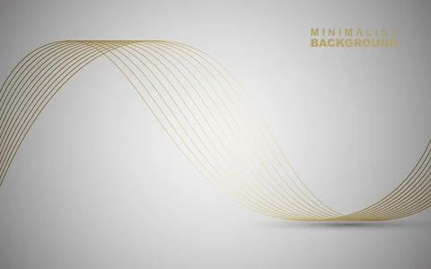 Abstract background with glowing curved lines and modern wave design. イラスト素材