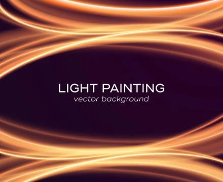 Abstract background with glowing curves Stock Illustration
