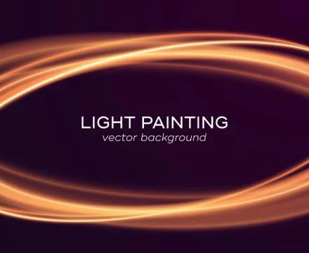 Abstract background with glowing curves Stock Illustration
