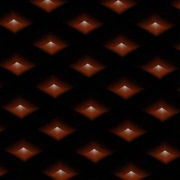 Abstract background with glowing diamond-shaped objects. Stock Illustration