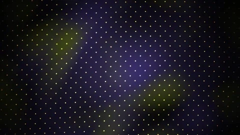 Abstract Background with Glowing Dot Grid and Flowing Green Light Wave Motion Stock Footage 343684733