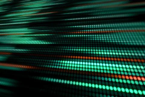 Abstract background with glowing dots and lines. Neon effect. Design element  Illustrazione stock