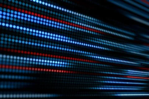 Abstract background with glowing dots and lines. Neon effect. Design element  Stock Illustration