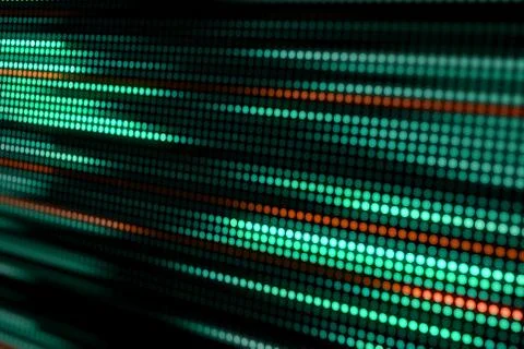 Abstract background with glowing dots and lines. Neon effect. Design element  Stock Illustration