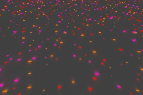 Abstract background with glowing elements and perspective.3d render Illustrazione stock