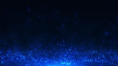 Abstract background of glowing glitter particles rising up with wave energy. Stock Footage 263321036