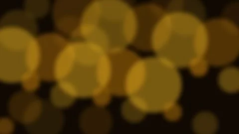 Abstract background with glowing golden bokeh circles on a dark background Stock-Footage 339618742