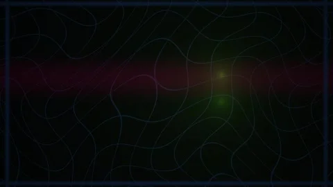 Abstract Background with Glowing Green Light and Wavy Lines for Technology .. Stock Footage 343684745