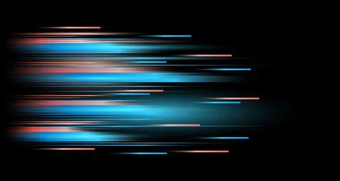 Abstract Background With Glowing Horizontal Lines. Illustration Light Rende.. Stock Illustration