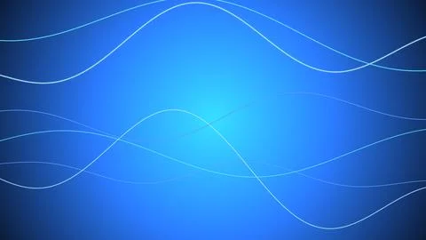Abstract background, with glowing light, blue neon wavy, lines, flowing cur.. Stock Illustration