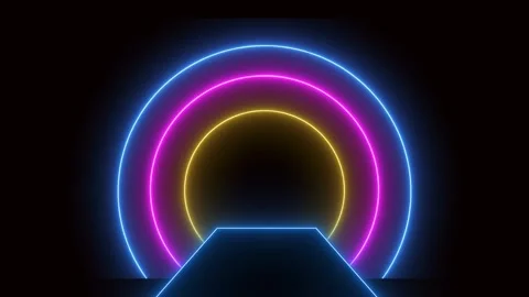 Abstract background with glowing lights effect Stock Footage 302771663