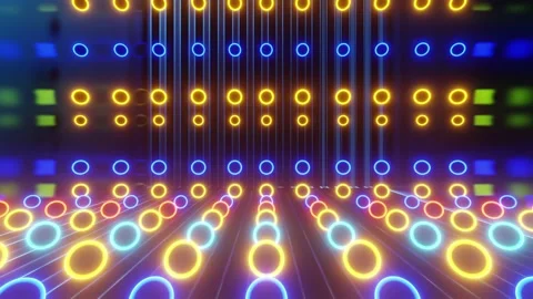 Abstract background with glowing lights, holiday lights Stock Footage 220563938