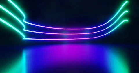 Abstract background with glowing lines Stock Footage 260625512