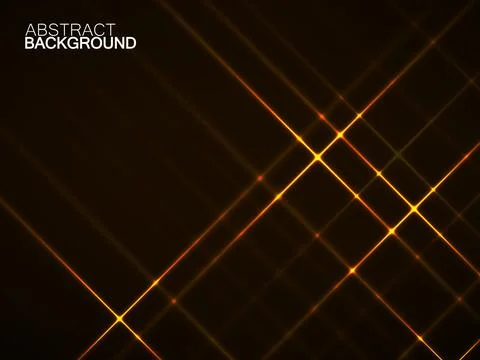 Abstract background with glowing lines, neon stripes, technology concept Illustrazione stock