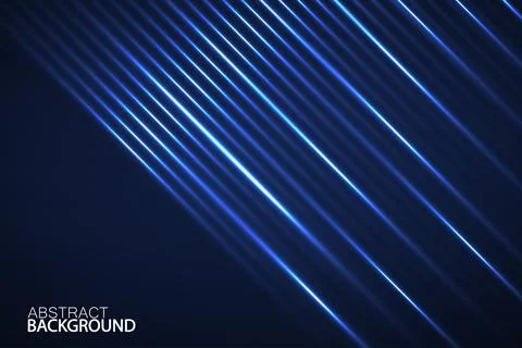Abstract background with glowing lines, neon stripes, technology concept Stock Illustration
