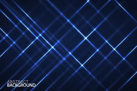 Abstract background with glowing lines, neon stripes, technology concept Stock Illustration