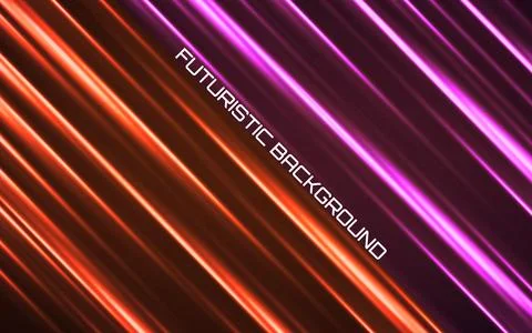 Abstract background with glowing lines, neon stripes. Technology background.  스톡 일러스트