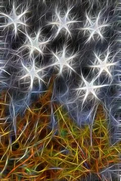 Abstract background with glowing lines Stock Photos