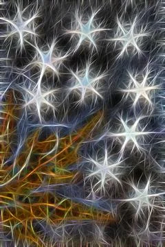 Abstract background with glowing lines Stock Photos