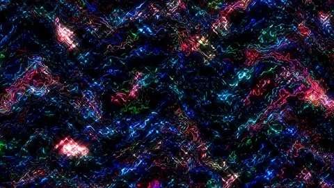 Abstract background, glowing lines that regulate beautiful colorful movements Stock Footage 182603686