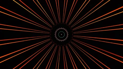 Abstract background, glowing lines that regulate beautiful colorful movements Stock-Footage 210563708