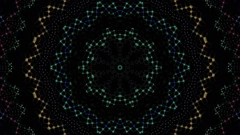 Abstract background, glowing lines that regulate beautiful colorful movements Stock Footage 214490355