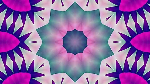 Abstract background, glowing lines that regulate beautiful colorful movements Video stock 219676358