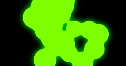 Abstract background with glowing morphing green liquid. Stock Footage 121819332