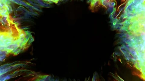 Abstract background of glowing multicolored smoke with emerald hues. Stock Footage 170529312