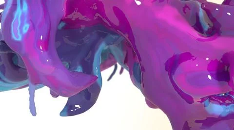 Abstract background with glowing neon paints close up view Stock Illustration
