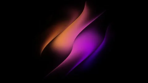 Abstract background with glowing orange and purple waves on dark texture Vídeo Stock 347584716