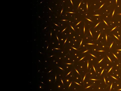 Abstract background with glowing particles. Magic banner. Vector illustration Stock Illustration