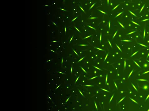 Abstract background with glowing particles. Magic banner. Vector illustration Stock Illustration