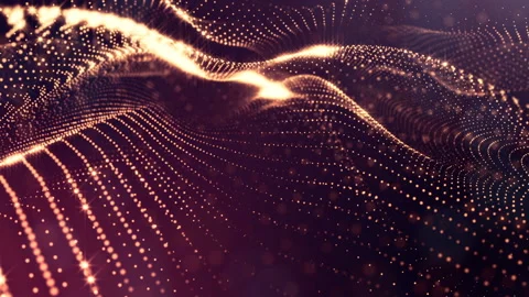 Abstract background of glowing particles with shining bokeh sparkles Stock Footage 106225278