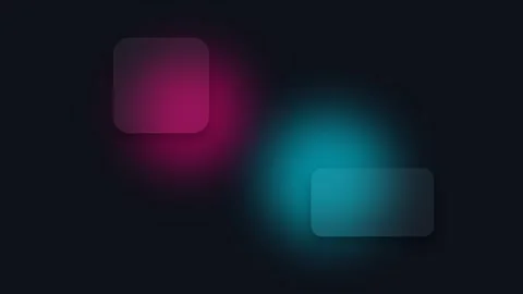 Abstract background with glowing pink and blue lights and glass panels Видео 338310439