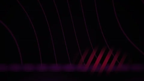 Abstract background with glowing purple and pink lines on black. Stock Footage 336691934