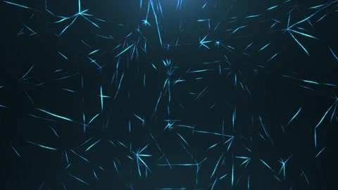 Abstract background of glowing random digital lines creating a cyber mesh. Stock Footage 293701599