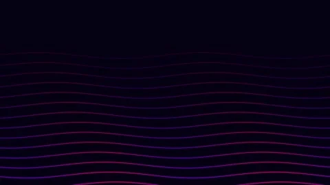 Abstract background with glowing red and blue wavy dashed horizontal lines 库存影片 336262480