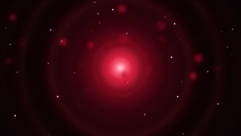 Abstract background with glowing red light and floating particles. Loop 動画素材 339031717