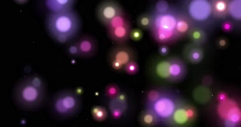 Abstract background of glowing shiny moving blurry bokeh particles. Video stock 162194321